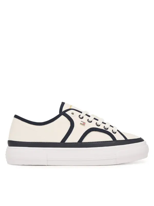 Tommy Hilfiger Tommy Hilfiger Tenisice Platform Vulc Piping FW0FW09394 Bijela