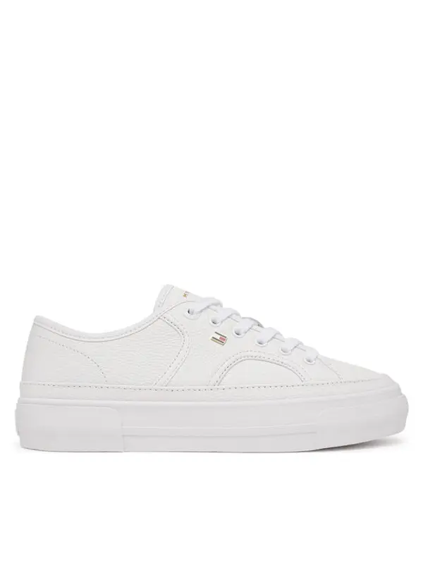 Tommy Hilfiger Tommy Hilfiger Tenisice Platform Vulc Piping Ltr FW0FW09393 Bijela