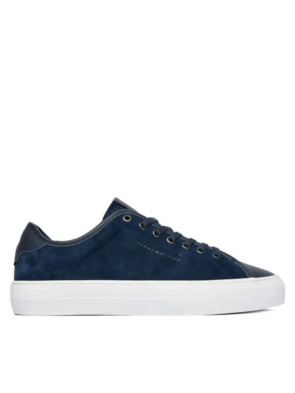 Tommy Hilfiger Tommy Hilfiger Tenisice Premium Dress Leather Mix FM0FM05842 Tamnoplava