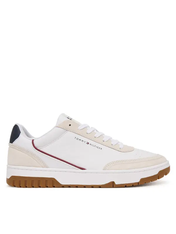 Tommy Hilfiger Tommy Hilfiger Tenisice Th Basket Core Leather Suede Mix FM0FM05881 Bijela
