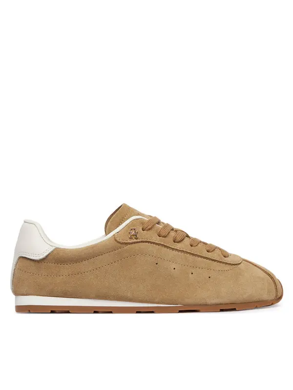 Tommy Hilfiger Tommy Hilfiger Tenisice Th Bella Low Runner Suede FW0FW09189 Bež