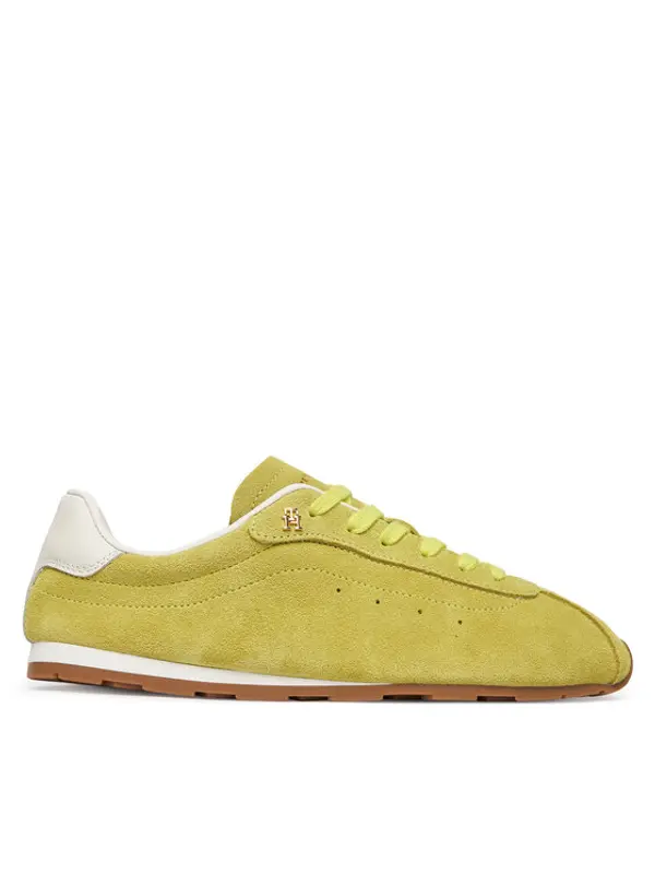 Tommy Hilfiger Tommy Hilfiger Tenisice Th Bella Low Runner Suede FW0FW09189 Zelena