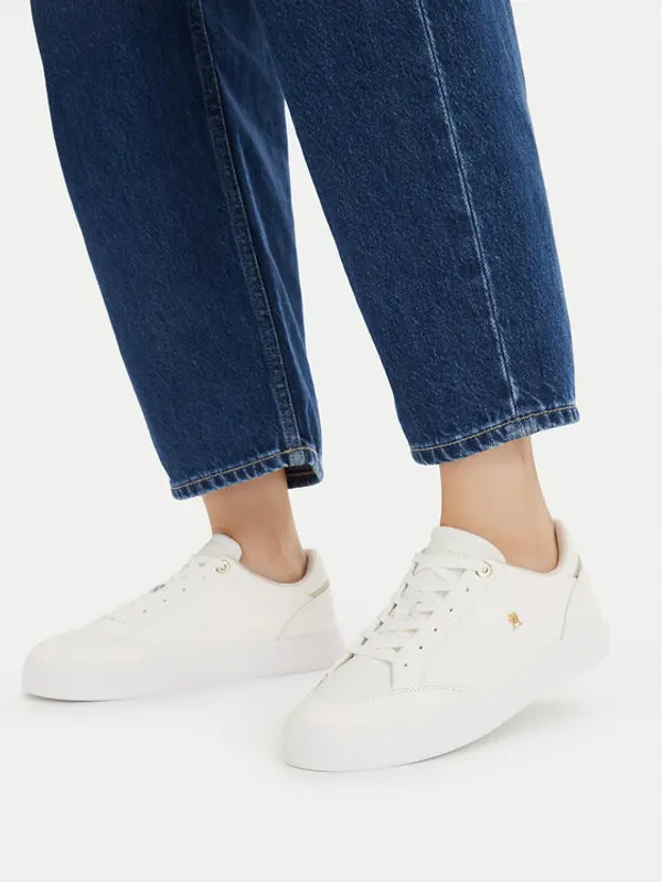 Tommy Hilfiger Tommy Hilfiger Tenisice Th Chic Cupsole FW0FW09106 Écru