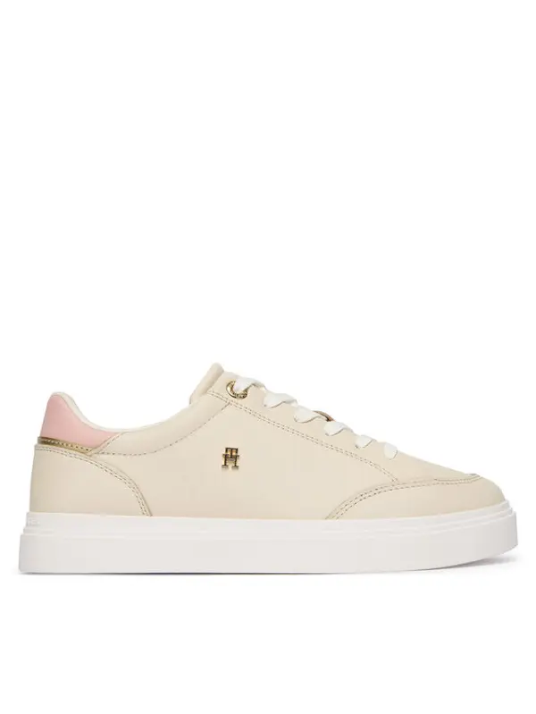 Tommy Hilfiger Tommy Hilfiger Tenisice Th Chic Cupsole FW0FW09106 Écru
