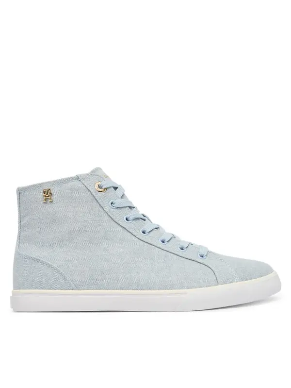 Tommy Hilfiger Tommy Hilfiger Tenisice Th Chic Low Profile Mid Cut FW0FW09356 Svijetloplava
