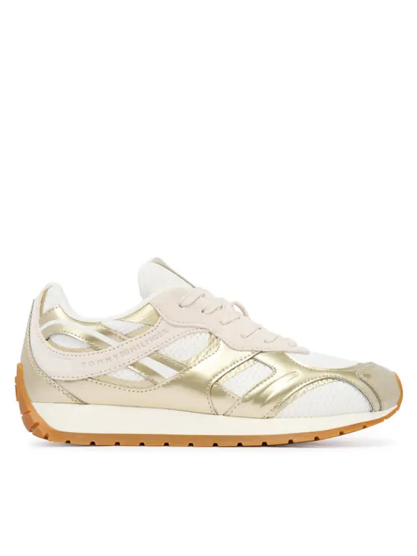 Tommy Hilfiger Tommy Hilfiger Tenisice Th Chic Metallic Retro Runner FW0FW09191 Zlatna