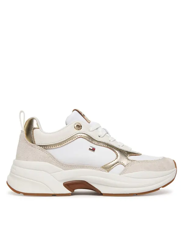 Tommy Hilfiger Tommy Hilfiger Tenisice Th Chunky Runner Metallic FW0FW09204 Écru