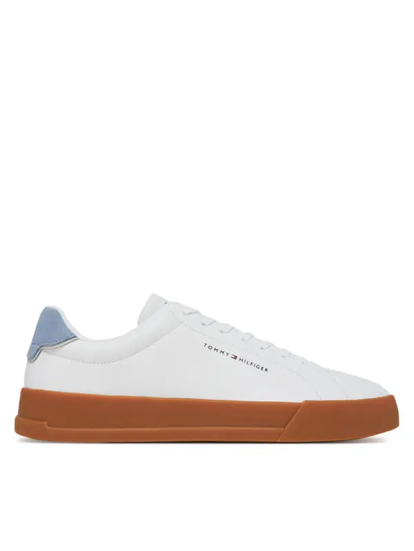 Tommy Hilfiger Tommy Hilfiger Tenisice Th Court Lth Detail Ess FM0FM05367 Bijela
