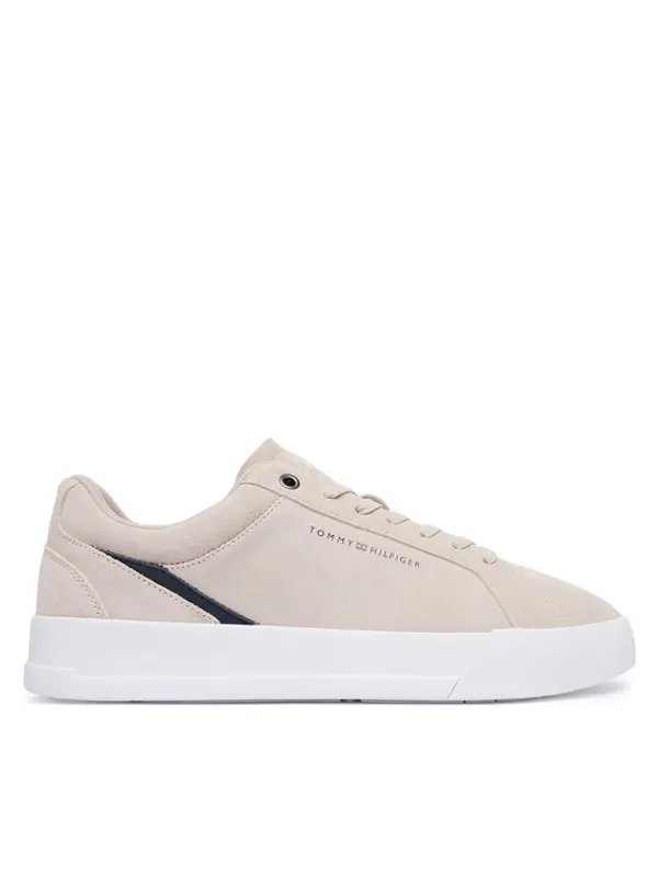 Tommy Hilfiger Tommy Hilfiger Tenisice Th Court Premium Suede FM0FM05880 Svijetlo bež