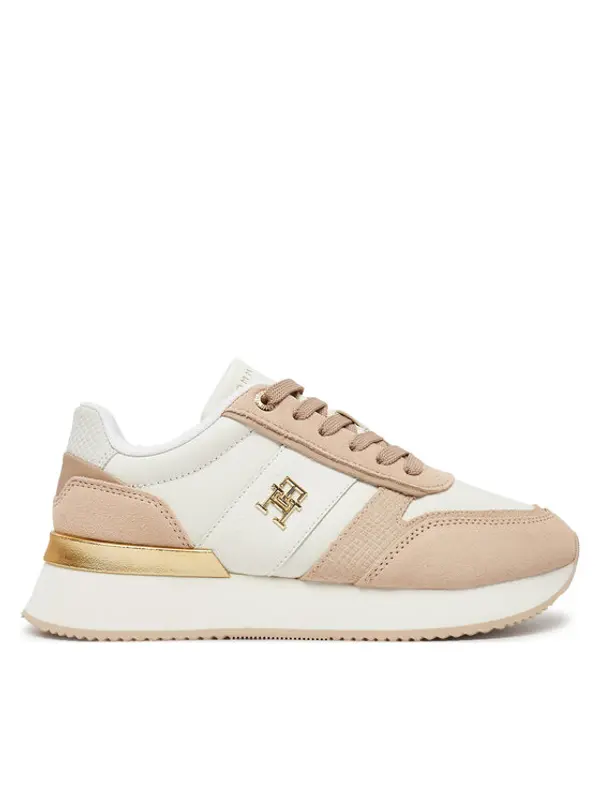 Tommy Hilfiger Tommy Hilfiger Tenisice Th Fashion Runner FW0FW08475 Bež
