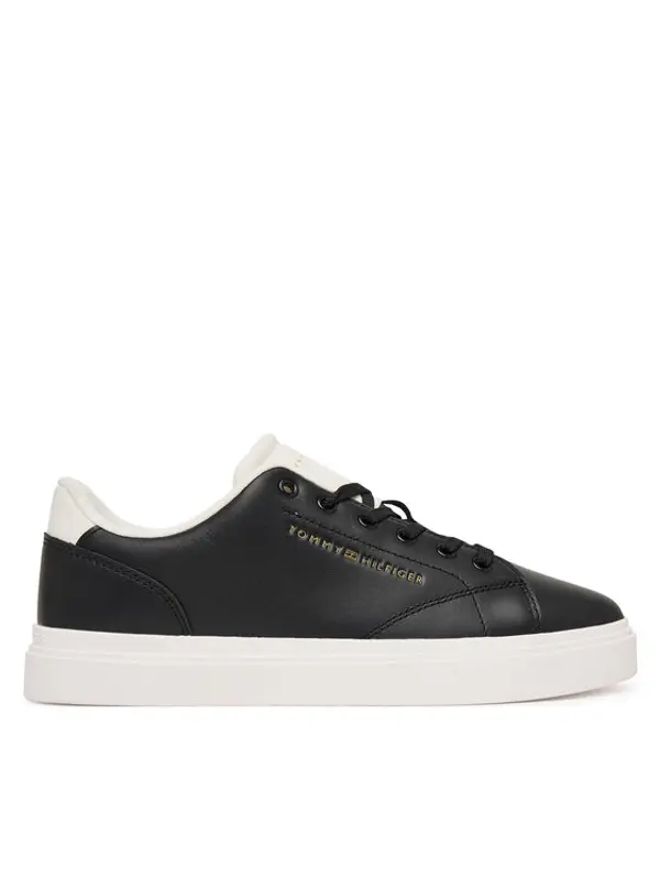 Tommy Hilfiger Tommy Hilfiger Tenisice Th Feminine Cupsole Leather FW0FW09105 Crna
