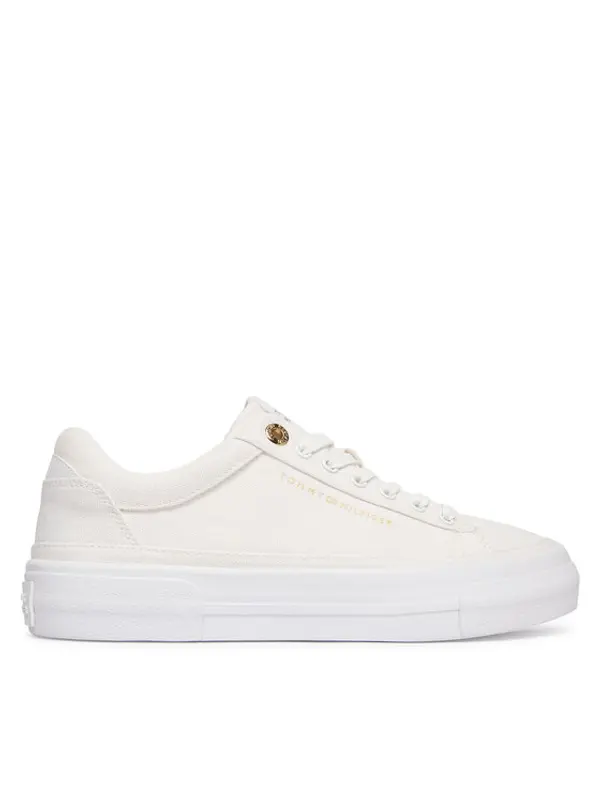 Tommy Hilfiger Tommy Hilfiger Tenisice Th Foxing Platform Canvas FW0FW09480 Bijela
