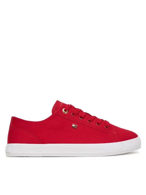 Tommy Hilfiger Tommy Hilfiger Tenisice Th Foxing Sneaker Canvas FW0FW09170 Crvena