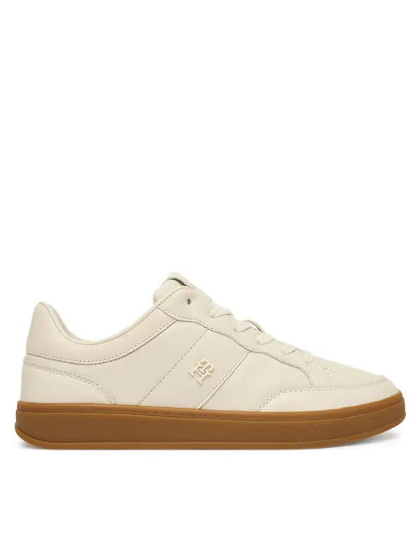 Tommy Hilfiger Tommy Hilfiger Tenisice Th Heritage Court Sneaker Ltr FW0FW09028 Écru
