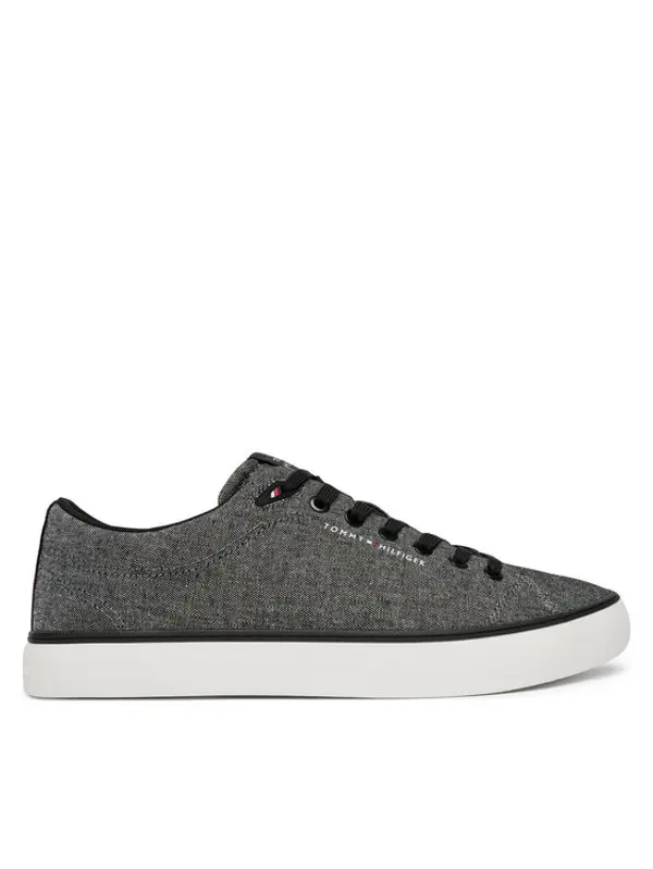 Tommy Hilfiger Tommy Hilfiger Tenisice Th Hi Vulc Core Low Chambray FM0FM05818 Siva