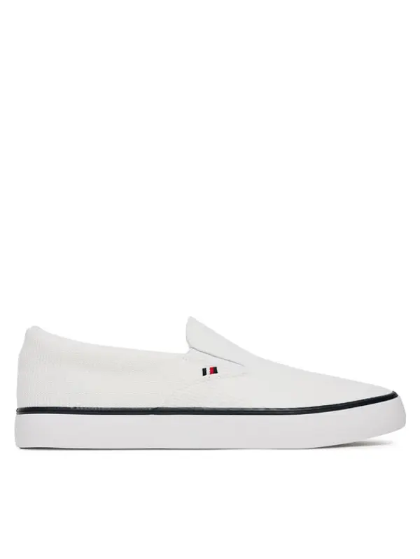 Tommy Hilfiger Tommy Hilfiger Tenisice Th Hi Vulc Core Low Ii Slipon FM0FM05514 Bijela