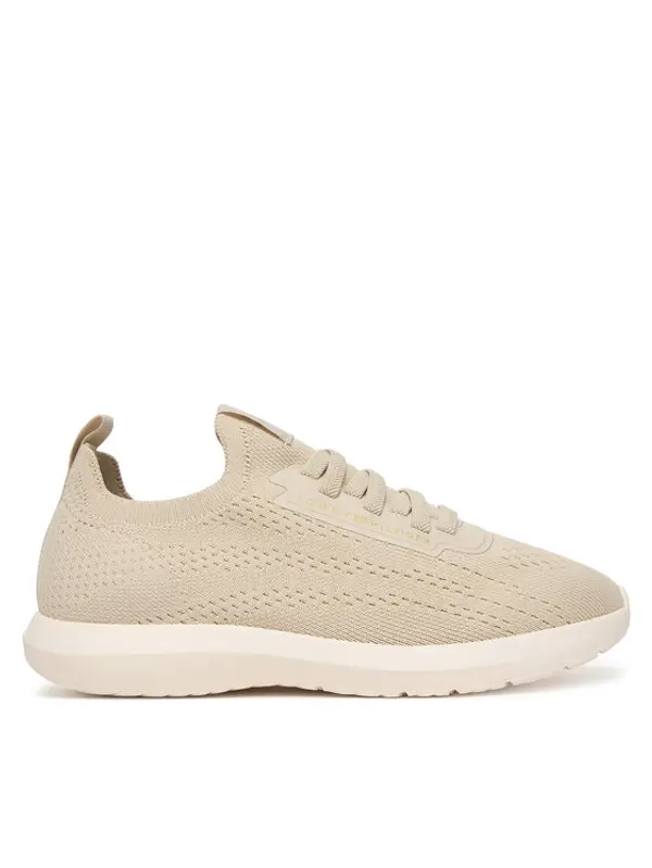 Tommy Hilfiger Tommy Hilfiger Tenisice Th Knit Extralight Runner FW0FW09112 Bež