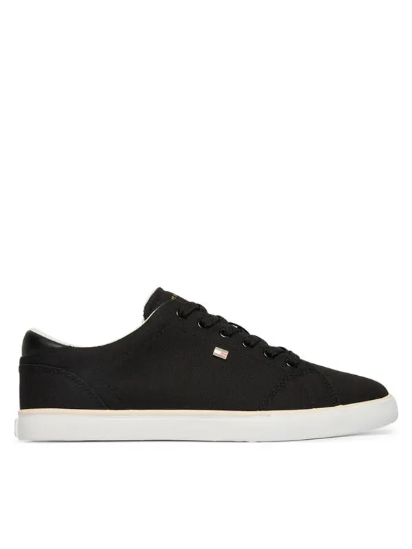Tommy Hilfiger Tommy Hilfiger Tenisice Th Low Profile Vulc Canvas FW0FW09102 Crna