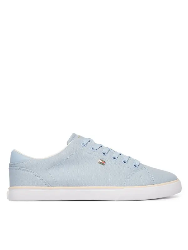 Tommy Hilfiger Tommy Hilfiger Tenisice Th Low Profile Vulc Canvas FW0FW09102 Svijetloplava