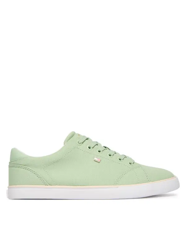 Tommy Hilfiger Tommy Hilfiger Tenisice Th Low Profile Vulc Canvas FW0FW09102 Zelena