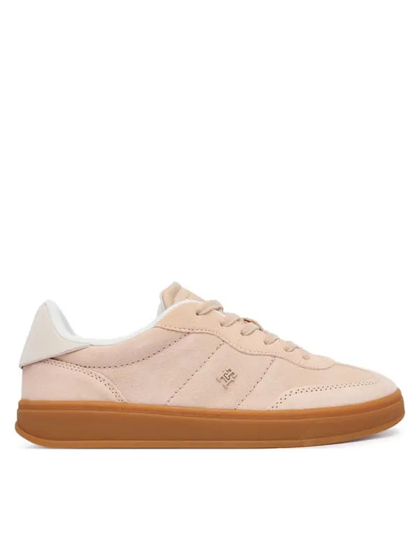 Tommy Hilfiger Tommy Hilfiger Tenisice Th Monogram Plaque Suede Trainers FW0FW09180 Ružičasta
