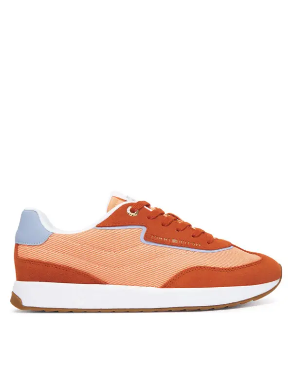 Tommy Hilfiger Tommy Hilfiger Tenisice Th Retro Runner Mix FW0FW09410 Narančasta