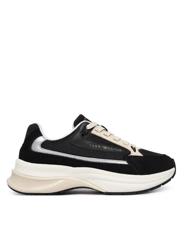 Tommy Hilfiger Tommy Hilfiger Tenisice Th Sporty Chic Runner FW0FW09187 Crna