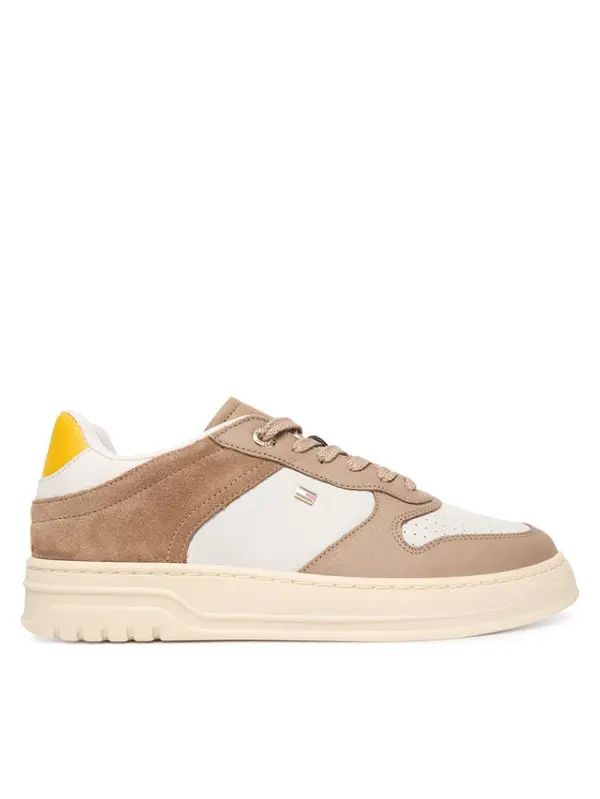 Tommy Hilfiger Tommy Hilfiger Tenisice Th Sporty Cupsole Tumbled Ltr FW0FW09024 Bež