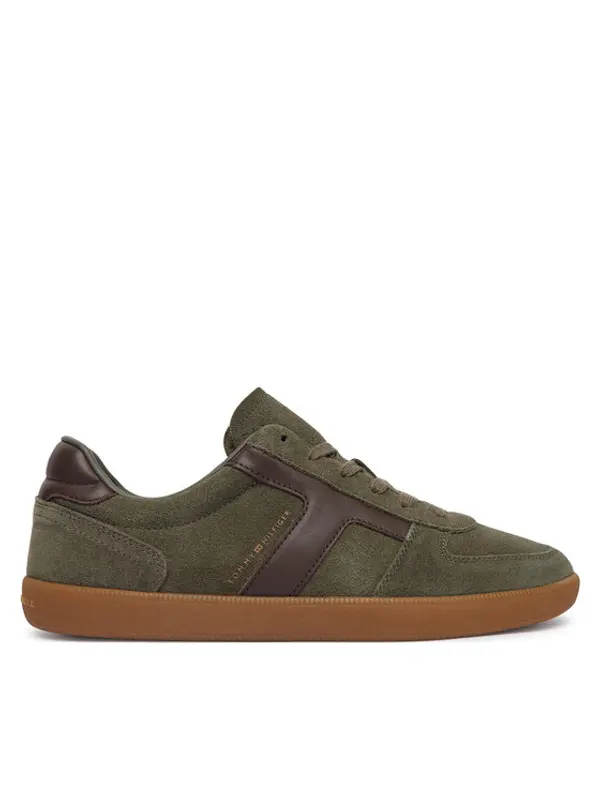 Tommy Hilfiger Tommy Hilfiger Tenisice Th Tribeca Sneaker Suede FM0FM06069 Tamno zelena