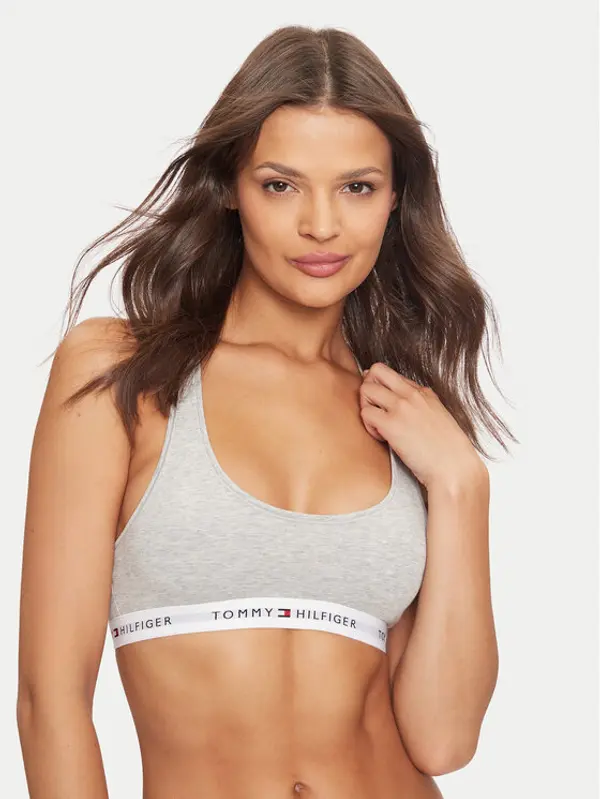 Tommy Hilfiger Tommy Hilfiger Top grudnjak Unlined UW0UW03820 Siva