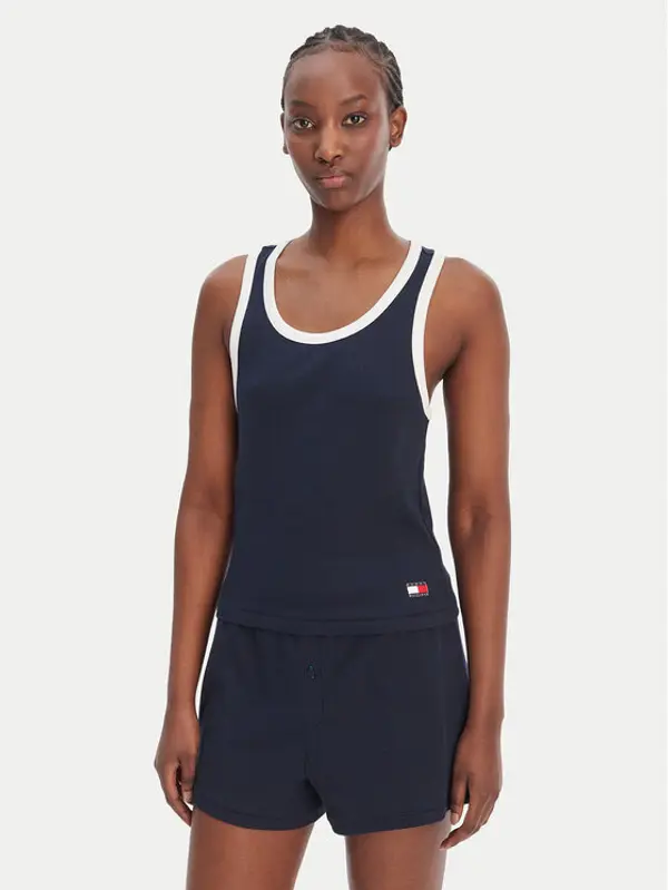 Tommy Hilfiger Tommy Hilfiger Top UW0UW06308 Tamnoplava Regular Fit