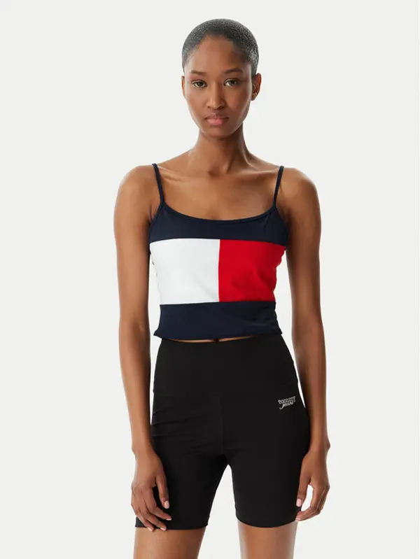 Tommy Hilfiger Tommy Hilfiger Top UW0UW06576 Tamnoplava