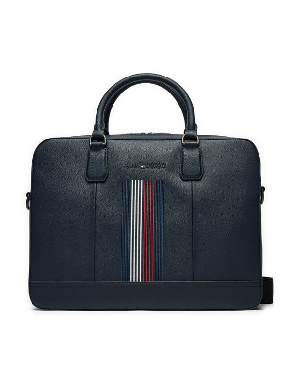 Tommy Hilfiger Tommy Hilfiger Torba za laptop Coated Canvas Computer Bag AM0AM12492 Tamnoplava