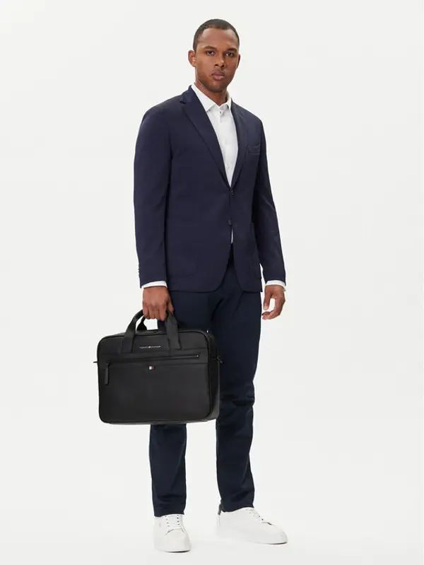 Tommy Hilfiger Tommy Hilfiger Torba za laptop Essential Pu Computer Bag AM0AM09507 Crna