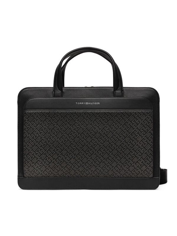 Tommy Hilfiger Tommy Hilfiger Torba za laptop Monogram AM0AM12706 Crna