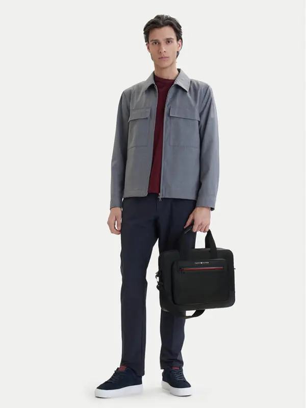 Tommy Hilfiger Tommy Hilfiger Torba za laptop Th Foundation Computer Bag AM0AM14158 Crna