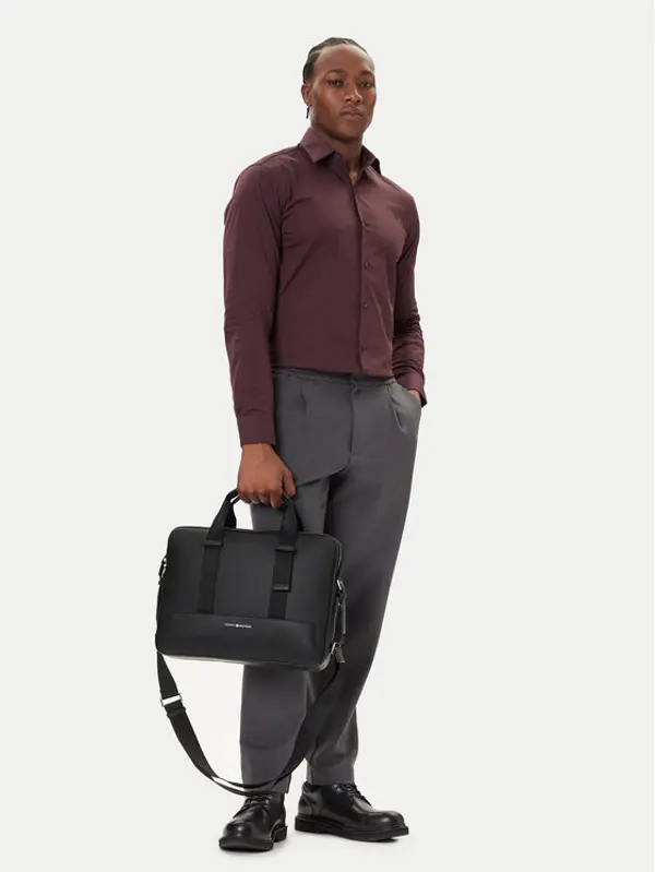 Tommy Hilfiger Tommy Hilfiger Torba za laptop Th Modern Computer Bag AM0AM13637 Crna