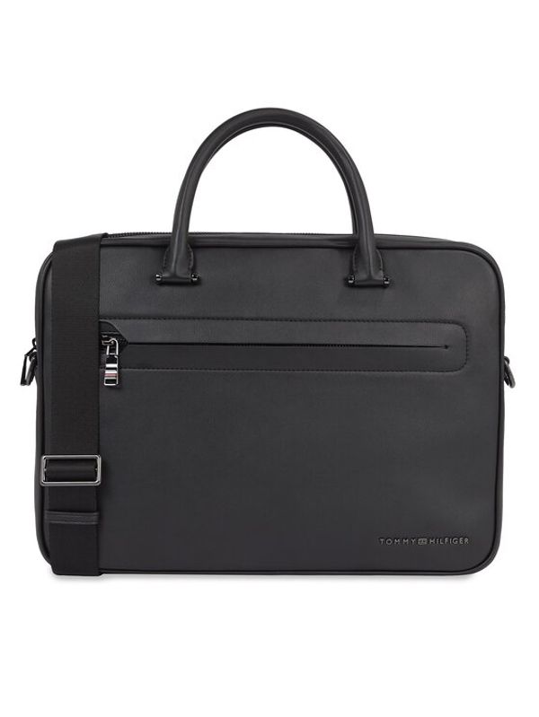 Tommy Hilfiger Tommy Hilfiger Torba za laptop Th Modern Pu Computer Bag AM0AM12232 Crna