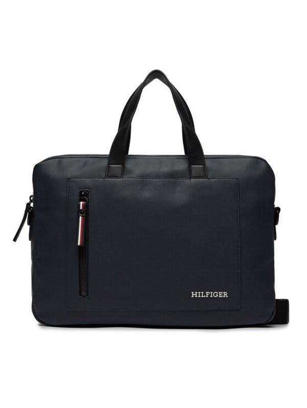 Tommy Hilfiger Tommy Hilfiger Torba za laptop Th Pique Slim Computer Bag AM0AM11784 Tamnoplava