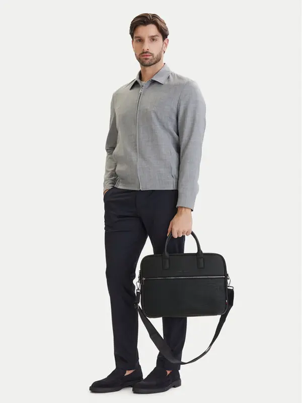 Tommy Hilfiger Tommy Hilfiger Torba za laptop Th Woven Computer Bag AM0AM14094 Crna