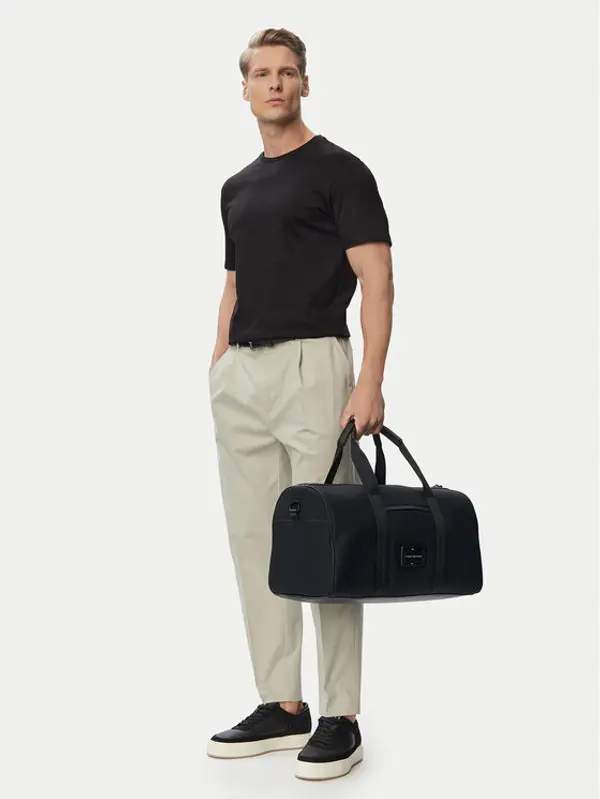 Tommy Hilfiger Tommy Hilfiger Torba za vikend Th Foundation Duffle AM0AM14441 Crna