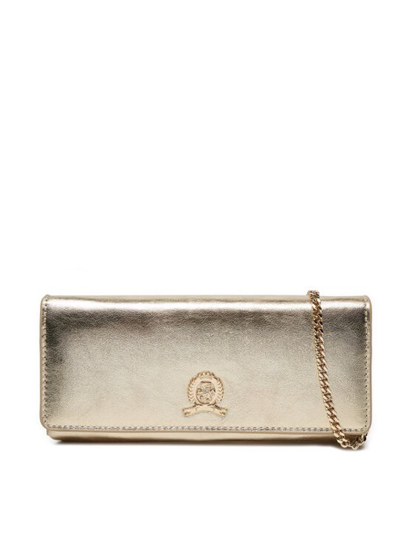 Tommy Hilfiger Tommy Hilfiger Torbica Luxe Leather Lrg AW0AW17116 Zlatna