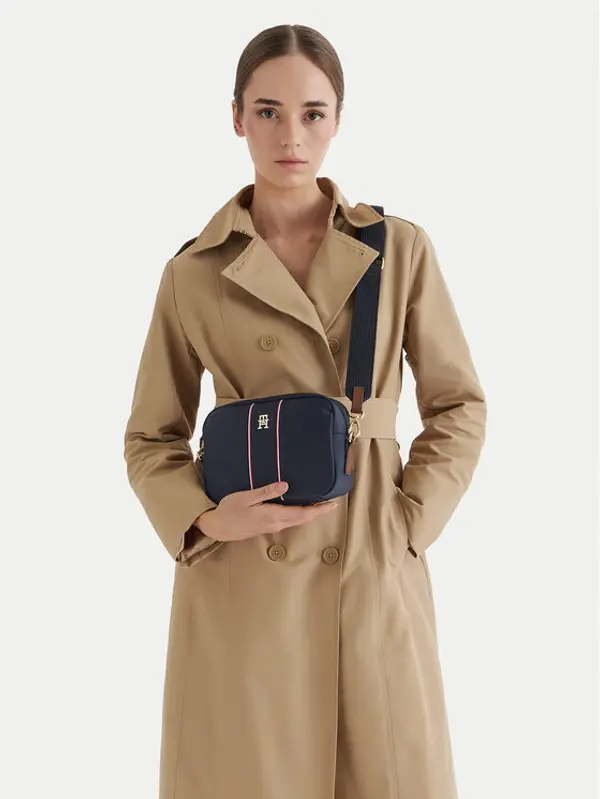 Tommy Hilfiger Tommy Hilfiger Torbica Popette Camera Bag Corp AW0AW17710 Tamnoplava