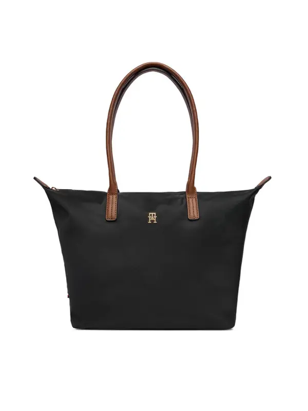 Tommy Hilfiger Tommy Hilfiger Torbica Popette Tote AW0AW17711 Crna