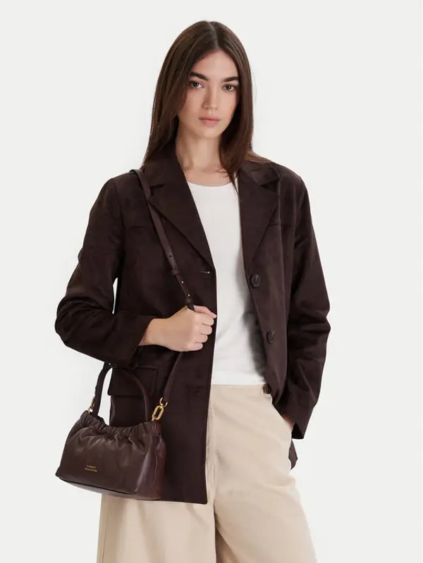 Tommy Hilfiger Tommy Hilfiger Torbica Soft Leather Mini Crossover AW0AW18306 Smeđa