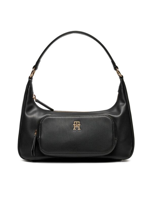 Tommy Hilfiger Tommy Hilfiger Torbica Soft Utility Shoulder Bag Pu AW0AW16711 Crna