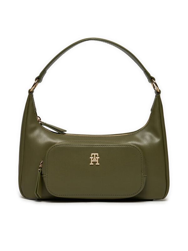 Tommy Hilfiger Tommy Hilfiger Torbica Soft Utility Shoulder Bag Pu AW0AW16711 Kaki