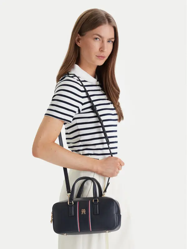 Tommy Hilfiger Tommy Hilfiger Torbica Th Daily Crossover Corp AW0AW18641 Tamnoplava