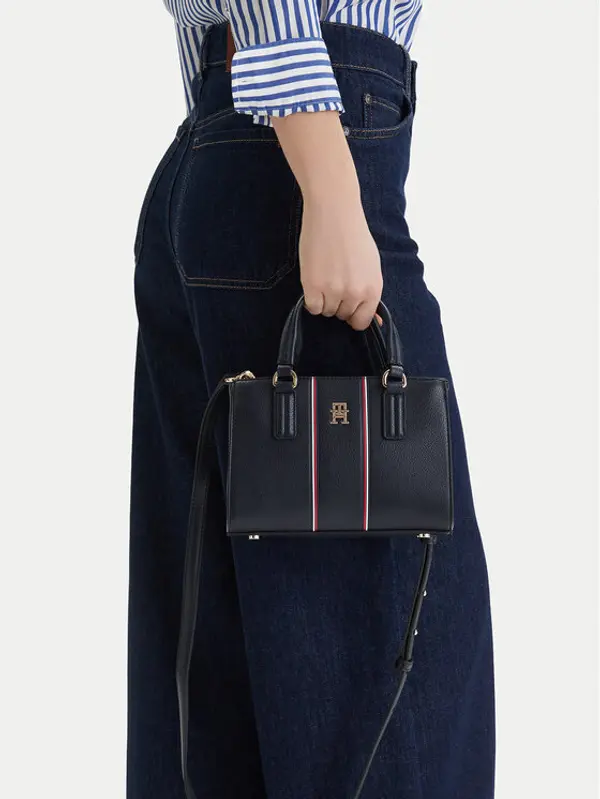 Tommy Hilfiger Tommy Hilfiger Torbica Th Daily Mini Tote Corp AW0AW18642 Tamnoplava