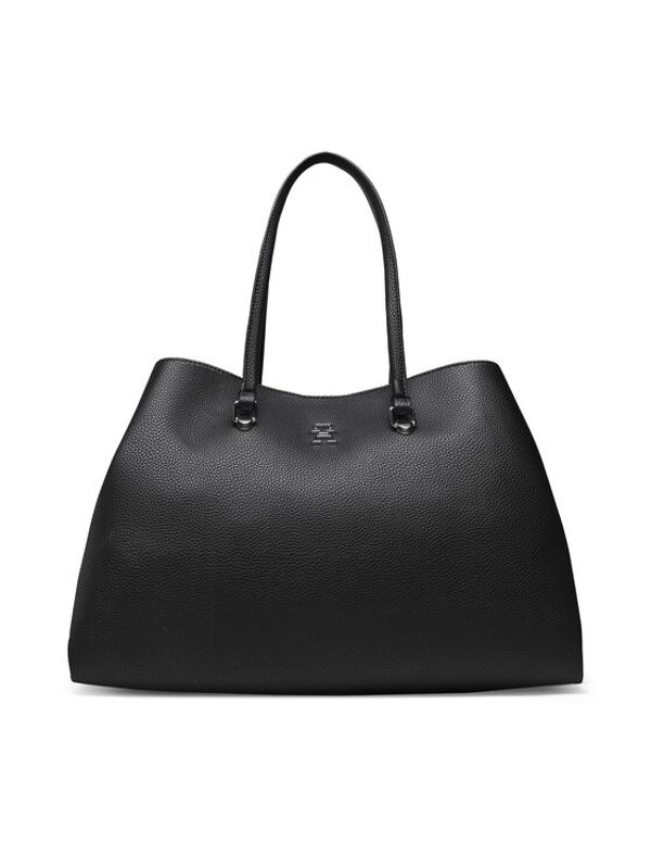 Tommy Hilfiger Tommy Hilfiger Torbica Th Emblem Workbag AW0AW14215 Crna